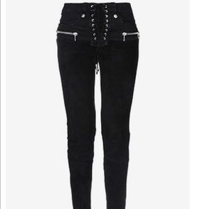 Ben Taverniti Unravel Project Suede/Denim Pants